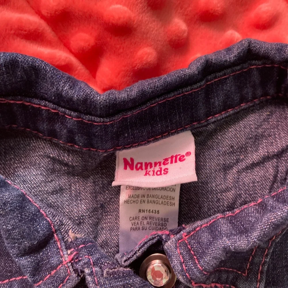 Flowered jean jacket